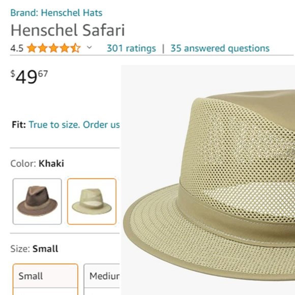HENSCHEL HAT COMPANY "Safari" Breezer Hat - Picture 14 of 14